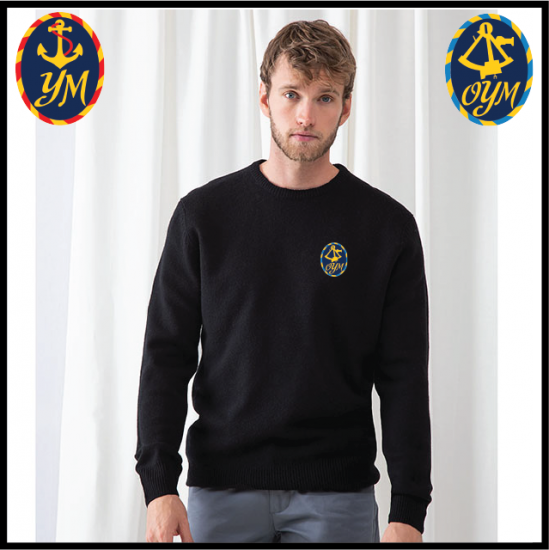 YM Mens Lambswool Crew Neck Jumper (HB735) - Click Image to Close
