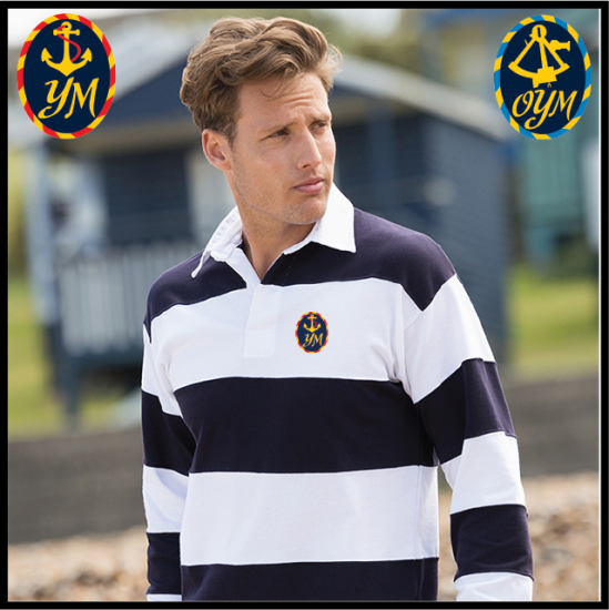 YM Striped Rugby Shirt (FR08M) - Click Image to Close