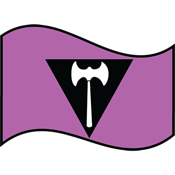 LES001 - Lesbian Embroidered Emblem - Click Image to Close