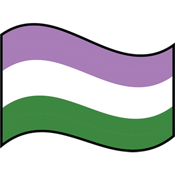GQU001 - Gender Queer Embroidered Emblem - Click Image to Close