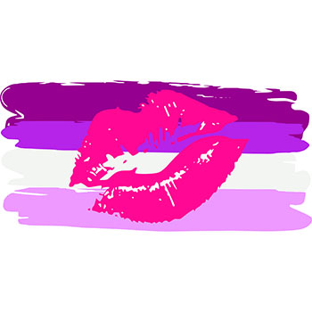 LIL002 - Lipstick Lesbian Brush Strokes - Click Image to Close