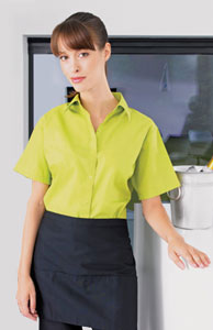 Poplin Shirt Ladies Short Sleeve (PR302)