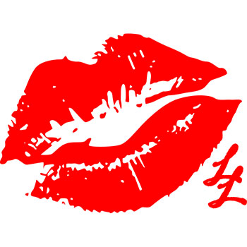 LIL004 - Lipstick Lesbian Red Lips - Click Image to Close