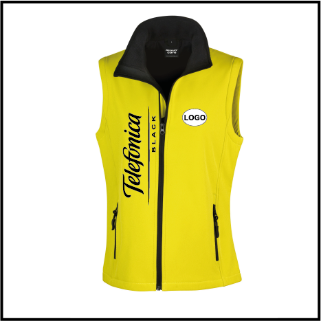 Telefonica Ladies Softshell Gilet (R232F) - Click Image to Close